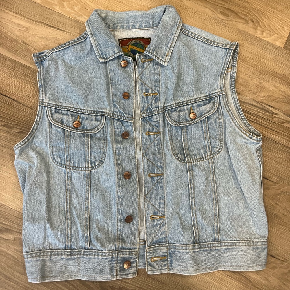 Women’s Vintage Oversized Jean Vest